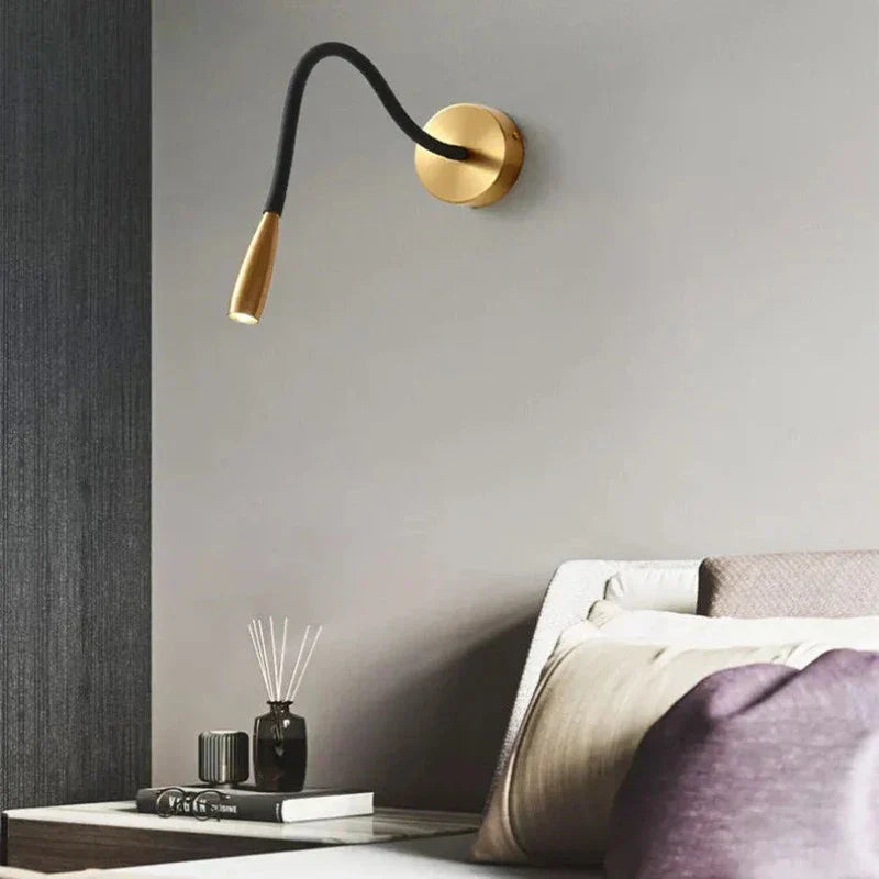 Moderne Wandlamp met Flexibele Arm voor Binnengebruik – Verstelbare LED Wandlamp voor Woonkamer en Slaapkamer