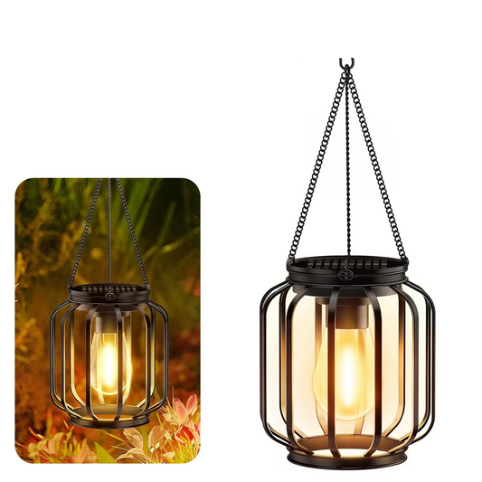 Ortiny Solar LED Tuinlamp - Warmwit Licht met Bewegingssensor en Hangdecoratie - Tuinverlichting op Zonne-Energie 1