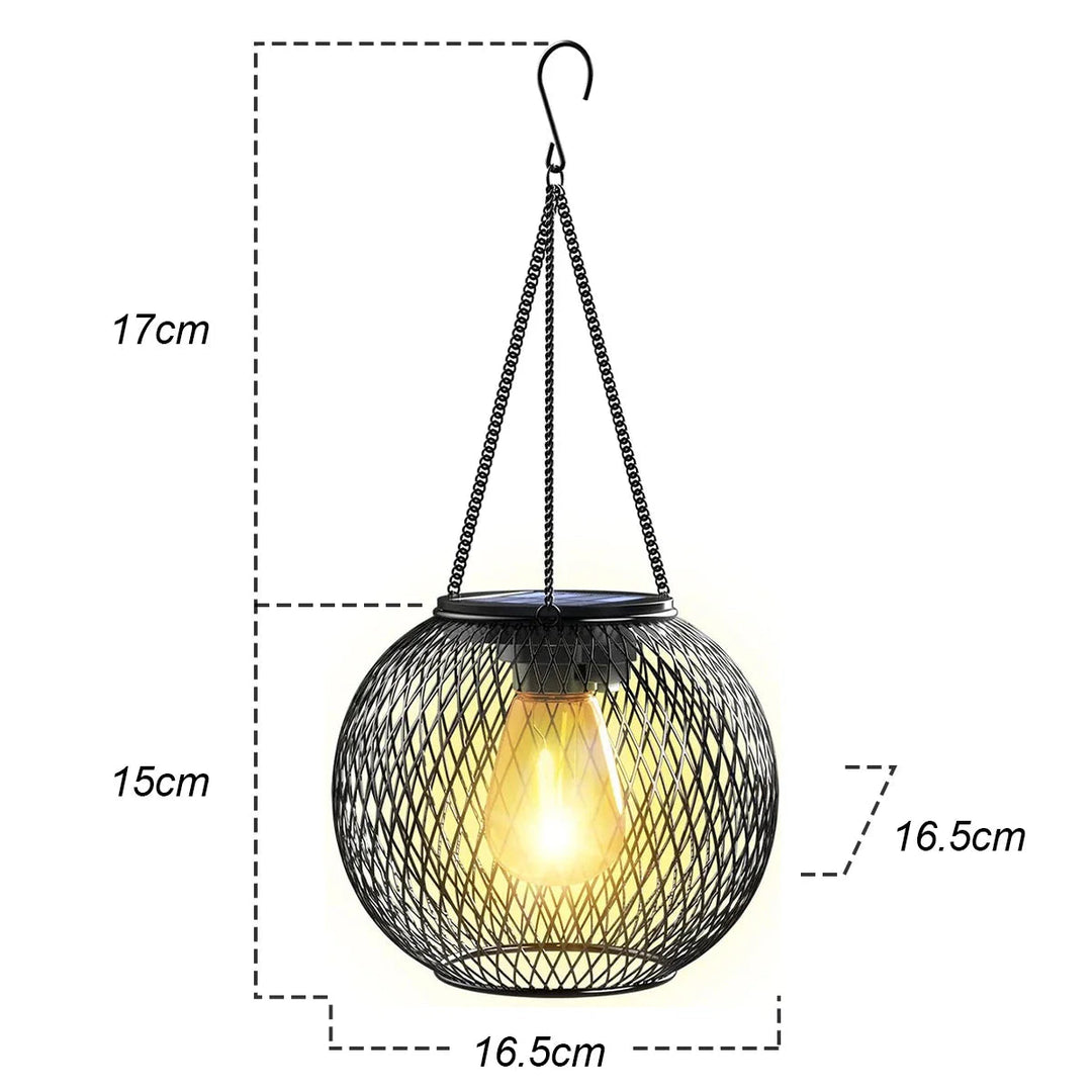 Ortiny Solar LED Tuinlamp - Warmwit Licht met Bewegingssensor en Hangdecoratie - Tuinverlichting op Zonne-Energie 10