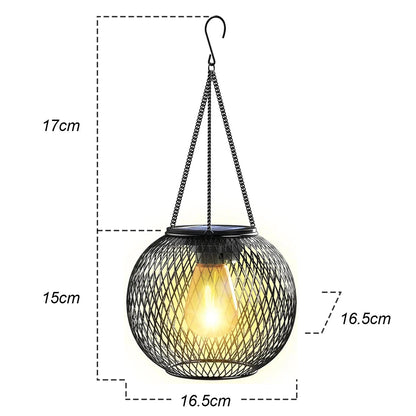 Ortiny Solar LED Tuinlamp - Warmwit Licht met Bewegingssensor en Hangdecoratie - Tuinverlichting op Zonne-Energie 10
