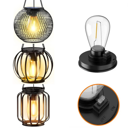 Ortiny Solar LED Tuinlamp - Warmwit Licht met Bewegingssensor en Hangdecoratie - Tuinverlichting op Zonne-Energie 2