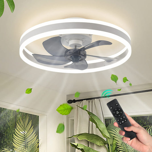 Plafondventilator met Lamp en Afstandsbediening - Stijlvolle Verlichting en Koeling in Één 1