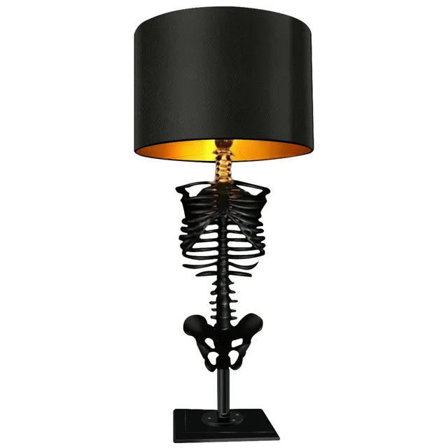 Handgemaakte Gotische Skeleton Tafel Lamp