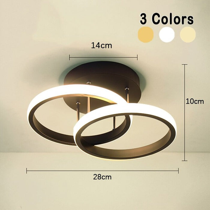 SmartLight™ Moderne LED Plafondlamp met Dimbare Verlichting en Stijlvol Ring-Design 7