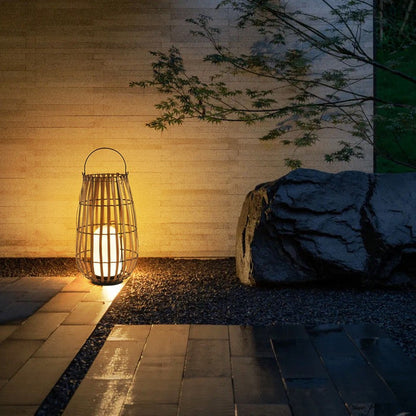 Solar Buitenlamp - Duurzame Rotan Buitenverlichting voor Tuin en Terras 2