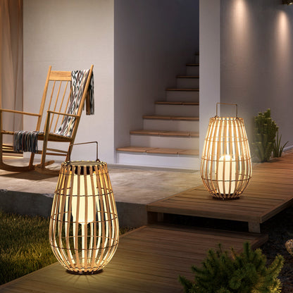 Solar Buitenlamp - Duurzame Rotan Buitenverlichting voor Tuin en Terras 4