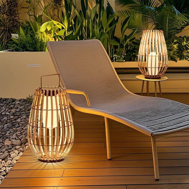 Solar Buitenlamp - Duurzame Rotan Buitenverlichting voor Tuin en Terras 5
