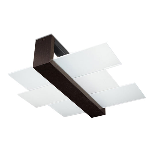 Stijlvolle Feniks Plafondlamp Wenge - 2-Flammig voor Slaapkamer en Modern Interieur 1