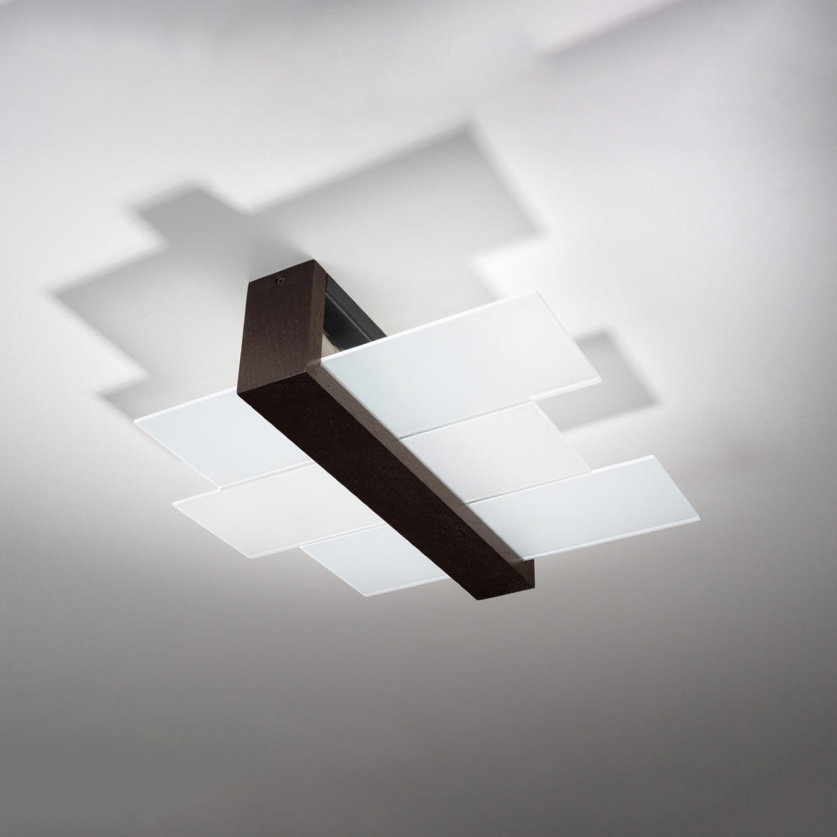 Stijlvolle Feniks Plafondlamp Wenge - 2-Flammig voor Slaapkamer en Modern Interieur 2