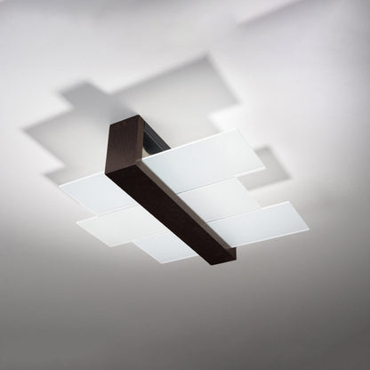 Stijlvolle Feniks Plafondlamp Wenge - 2-Flammig voor Slaapkamer en Modern Interieur 2