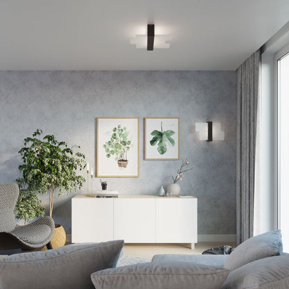 Stijlvolle Feniks Plafondlamp Wenge - 2-Flammig voor Slaapkamer en Modern Interieur 5