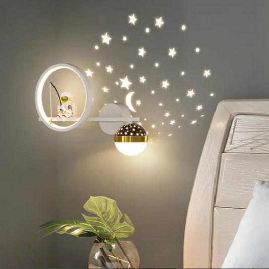 Stijlvolle Zenthra Wandlamp | Rustgevende Muurlamp voor Kinderkamer | Veilige Wanddecoratie