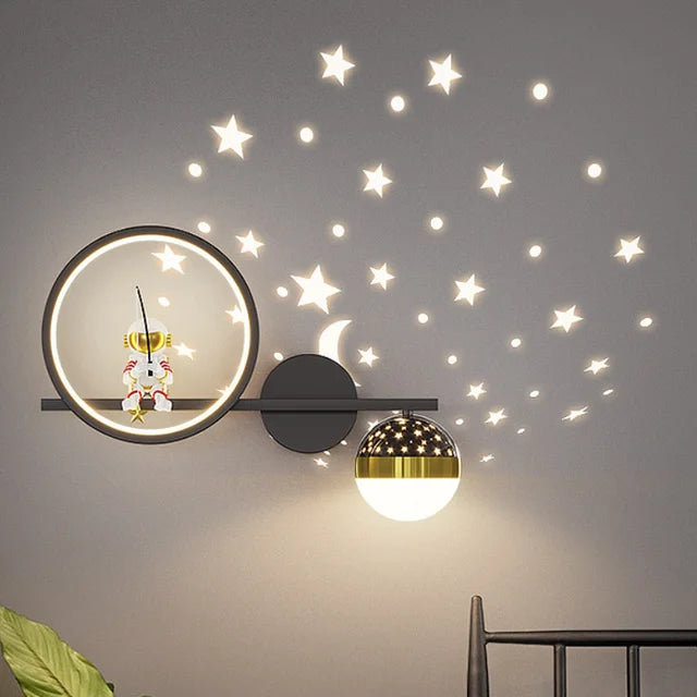 Stijlvolle Zenthra Wandlamp | Rustgevende Muurlamp voor Kinderkamer | Veilige Wanddecoratie