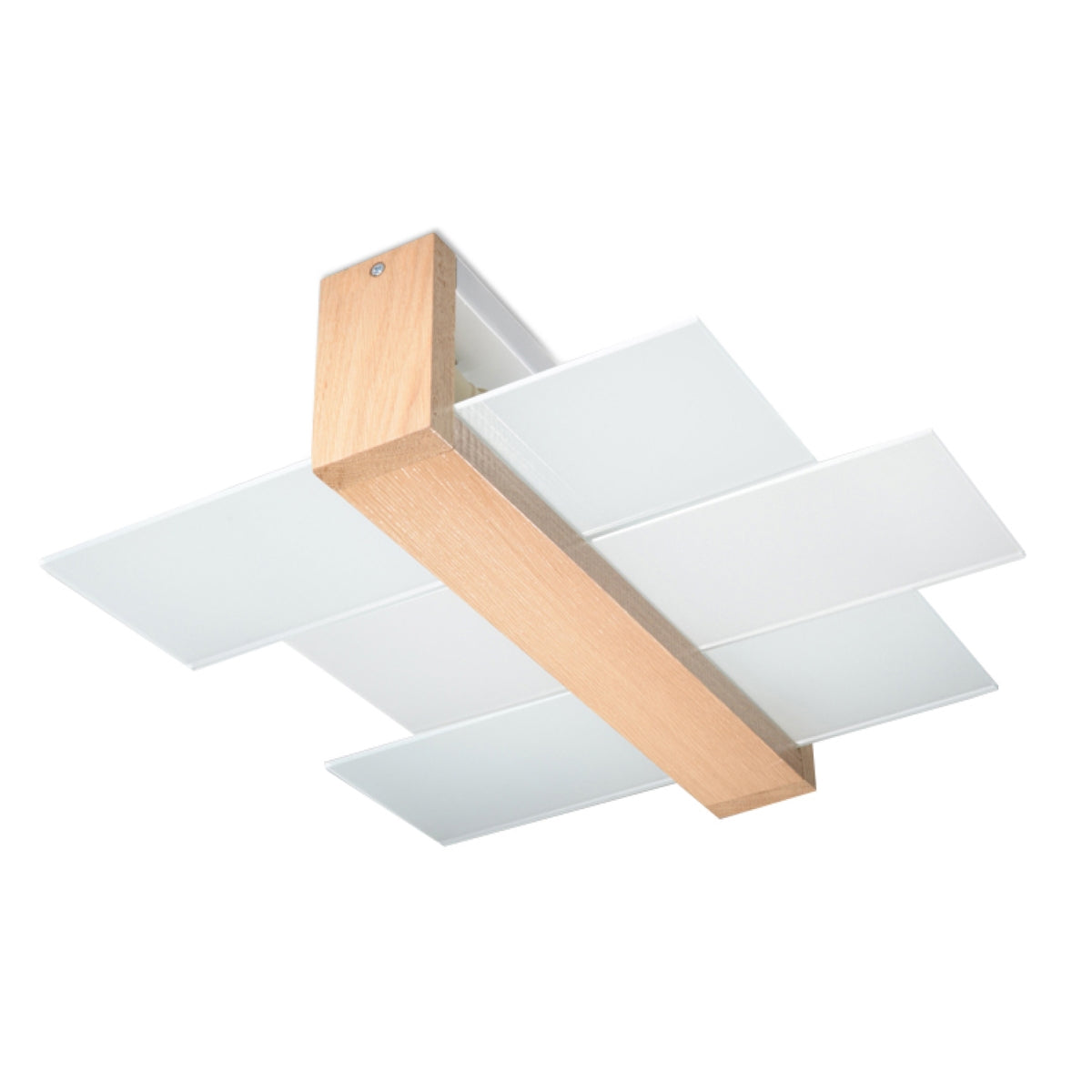 Verlicht uw Ruimte met de Feniks 2 Deckenleuchte in Natuurlijke Houtlook – Stijlvolle LED-Spotlamp 1