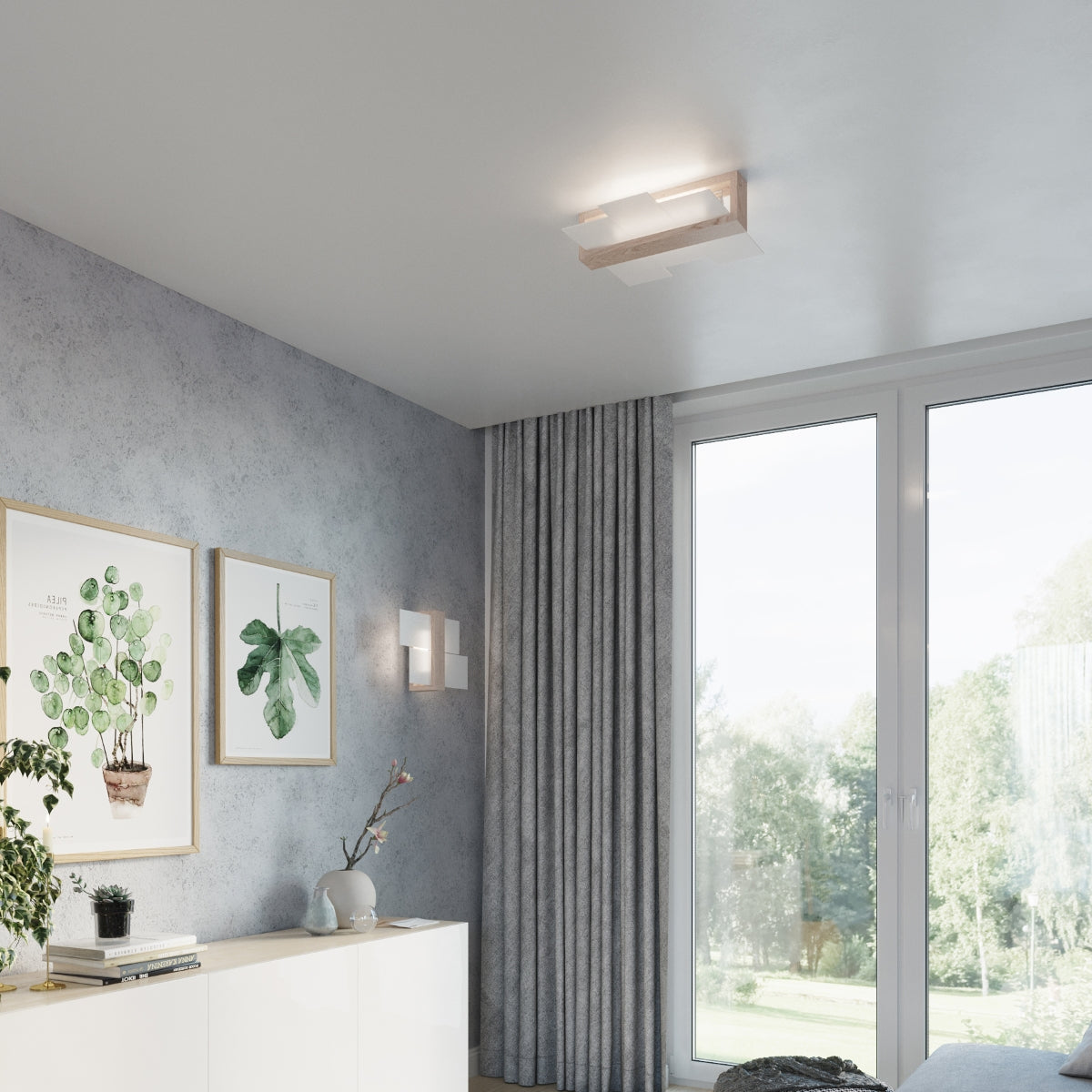Verlicht uw Ruimte met de Feniks 2 Deckenleuchte in Natuurlijke Houtlook – Stijlvolle LED-Spotlamp 6