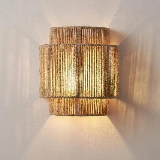 Verlicht uw Ruimte met de Zenthra Moderne Wandlampen van Jute Touw voor Sfeervolle Decoratie 1