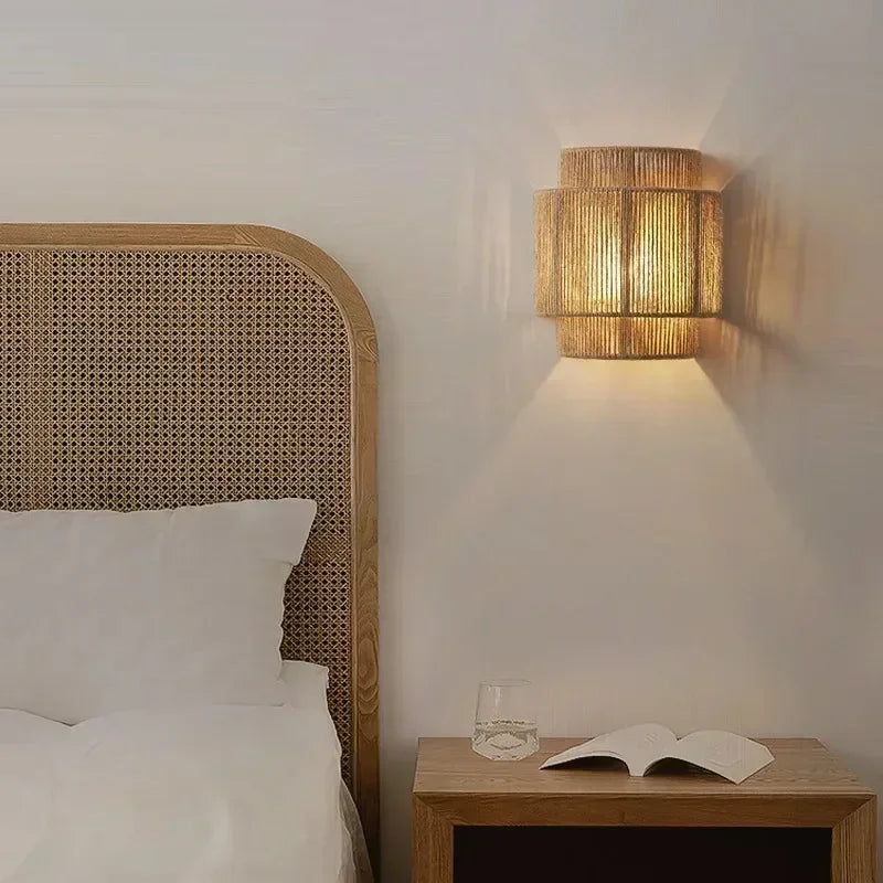 Verlicht uw Ruimte met de Zenthra Moderne Wandlampen van Jute Touw voor Sfeervolle Decoratie 2