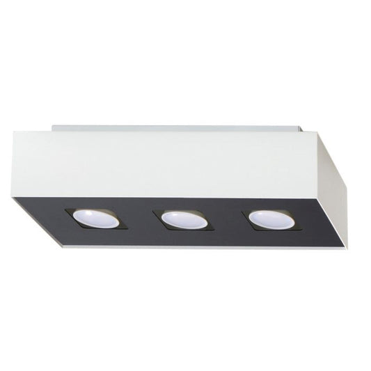 Verstelbare LED Deckenlamp Mono 3 in Wit – Moderne 3-Flammige Spotlamp met Flexibele Verlichting 1