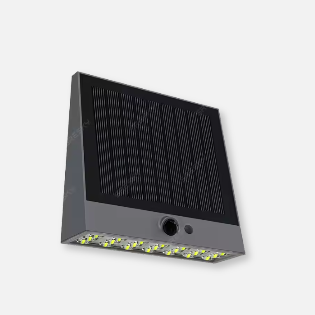 Zenthra - Buiten Wandlamp met Bewegingssensor en Zonne-energie - 1000 Lumen Verlichting 0