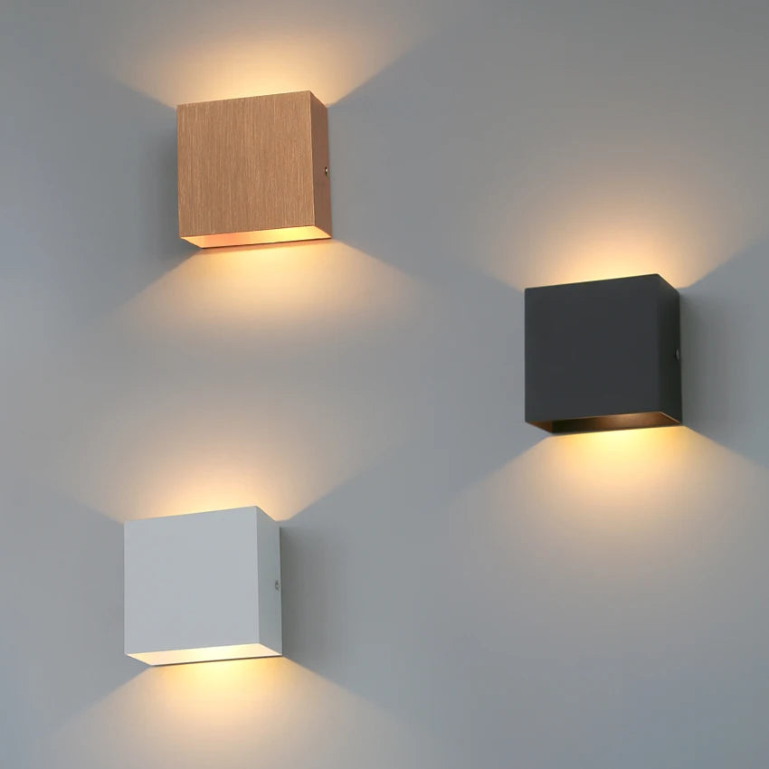 Zenthra 6W Wandlamp Zwart - Minimalistisch Design voor Binnen, Woonkamer, Slaapkamer en Gang