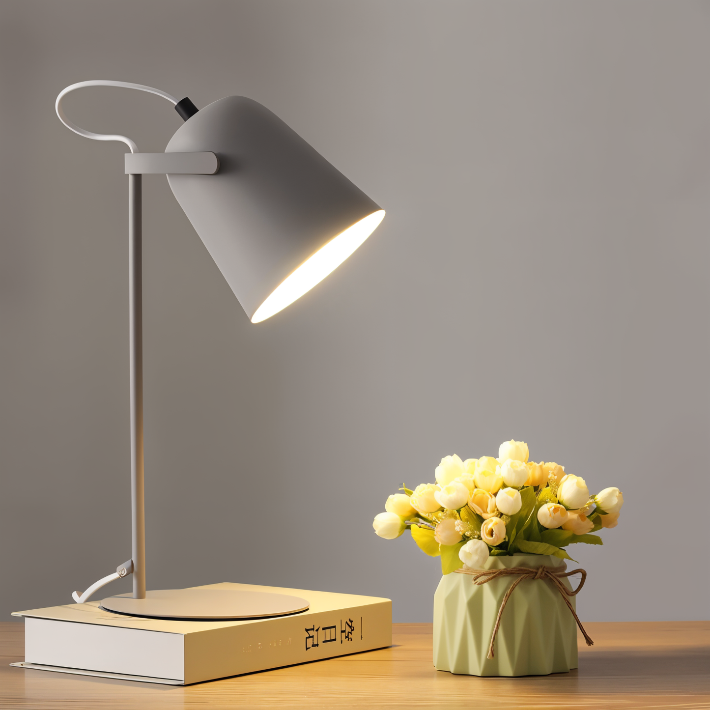 Zenthra Bureaulamp LED - Scandinavische Gele Bureau Lamp voor Perfecte Leesverlichting