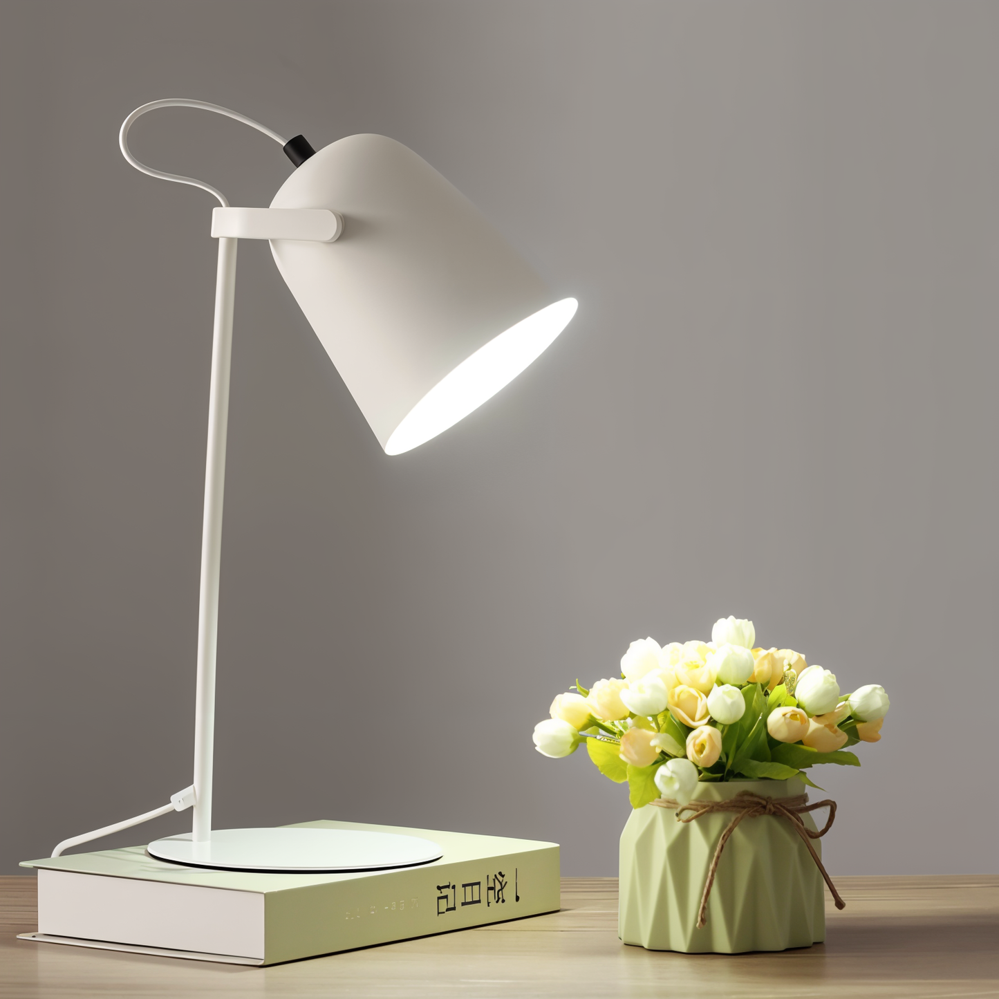 Zenthra Bureaulamp LED - Scandinavische Gele Bureau Lamp voor Perfecte Leesverlichting