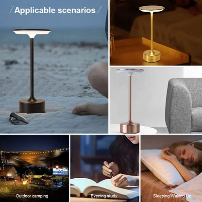 Zenthra Draadloze Oplaadbare Tafellamp met Touch Sensor - LED Nachtlamp voor Slaapkamer en Restaurant
