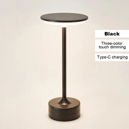 Zenthra Draadloze Oplaadbare Tafellamp met Touch Sensor - LED Nachtlamp voor Slaapkamer en Restaurant