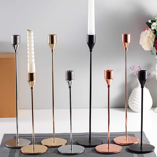 Zenthra Elegante Kaarsenhouder Set - Creëer een Sfeervolle Decoratie
