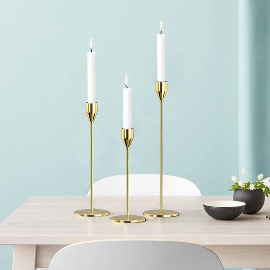Zenthra Elegante Kaarsenhouder Set - Creëer een Sfeervolle Decoratie