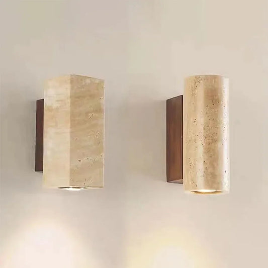 Zenthra Gele Marmeren Wandlamp - Stijlvolle Muurlamp voor Slaapkamer en Woonkamer 0