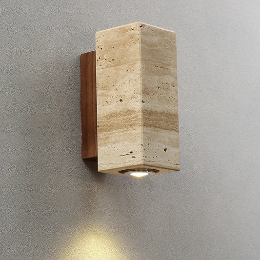 Zenthra Gele Marmeren Wandlamp - Stijlvolle Muurlamp voor Slaapkamer en Woonkamer 1