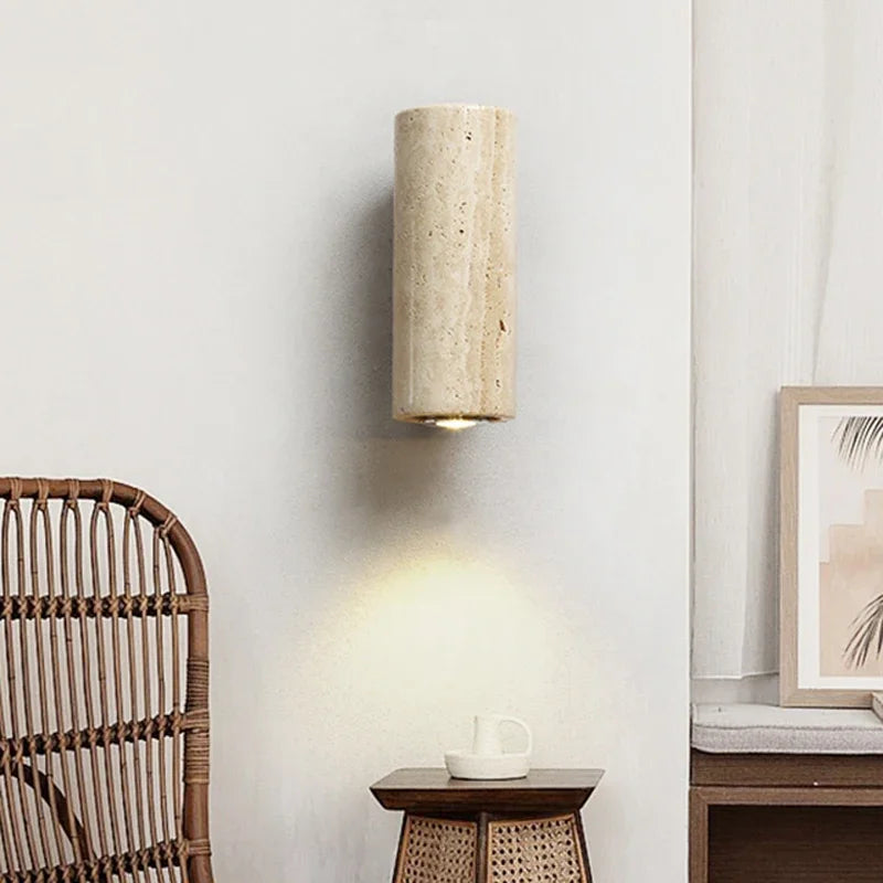 Zenthra Gele Marmeren Wandlamp - Stijlvolle Muurlamp voor Slaapkamer en Woonkamer 3