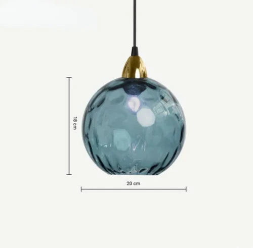 Zenthra Glazen Bol Hanglamp - Stijlvolle Eetkamer Lamp voor Warme Sfeer