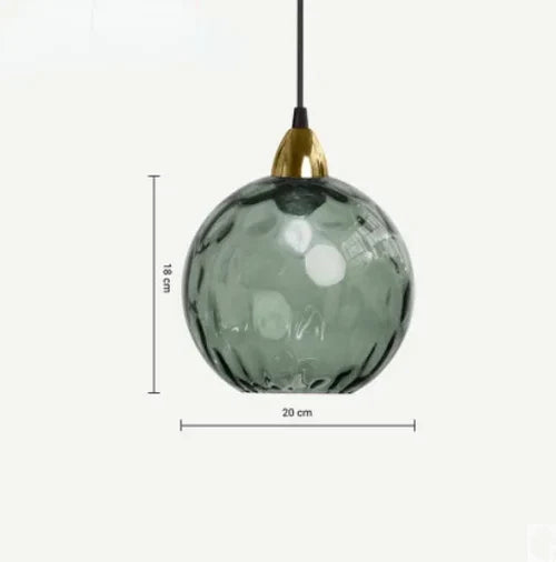 Zenthra Glazen Bol Hanglamp - Stijlvolle Eetkamer Lamp voor Warme Sfeer