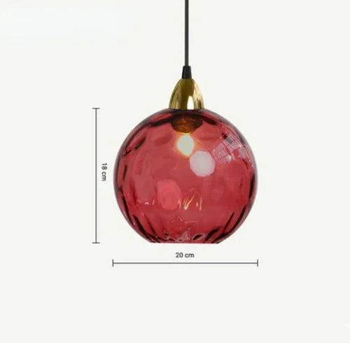 Zenthra Glazen Bol Hanglamp - Stijlvolle Eetkamer Lamp voor Warme Sfeer