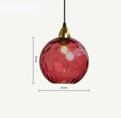 Zenthra Glazen Bol Hanglamp - Stijlvolle Eetkamer Lamp voor Warme Sfeer