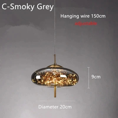 Zenthra Hanglamp - Moderne LED Hanglamp van Glas voor Sfeervolle Kamers