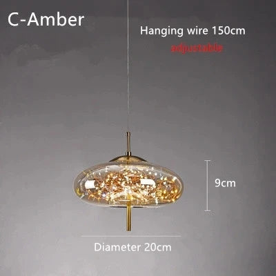 Zenthra Hanglamp - Moderne LED Hanglamp van Glas voor Sfeervolle Kamers