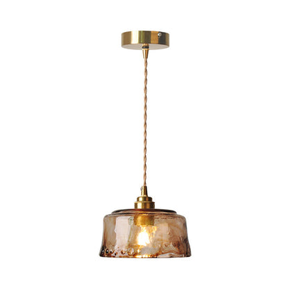 Zenthra Hanglamp Eettafel - Industriele 1-Lichts Lamp met Amber Alabaster Glas voor Eetkamer