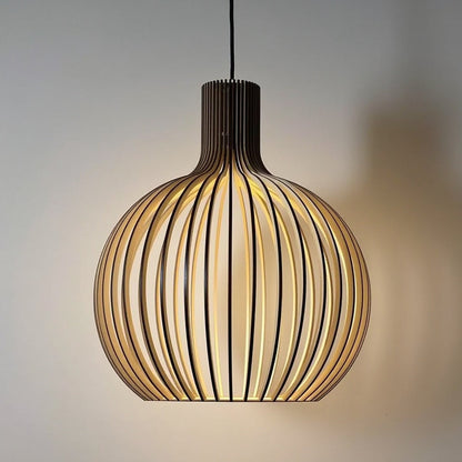 Zenthra Houten Hanglamp - Stijlvolle Hanglamp voor Eettafel, Woonkamer en Slaapkamer
