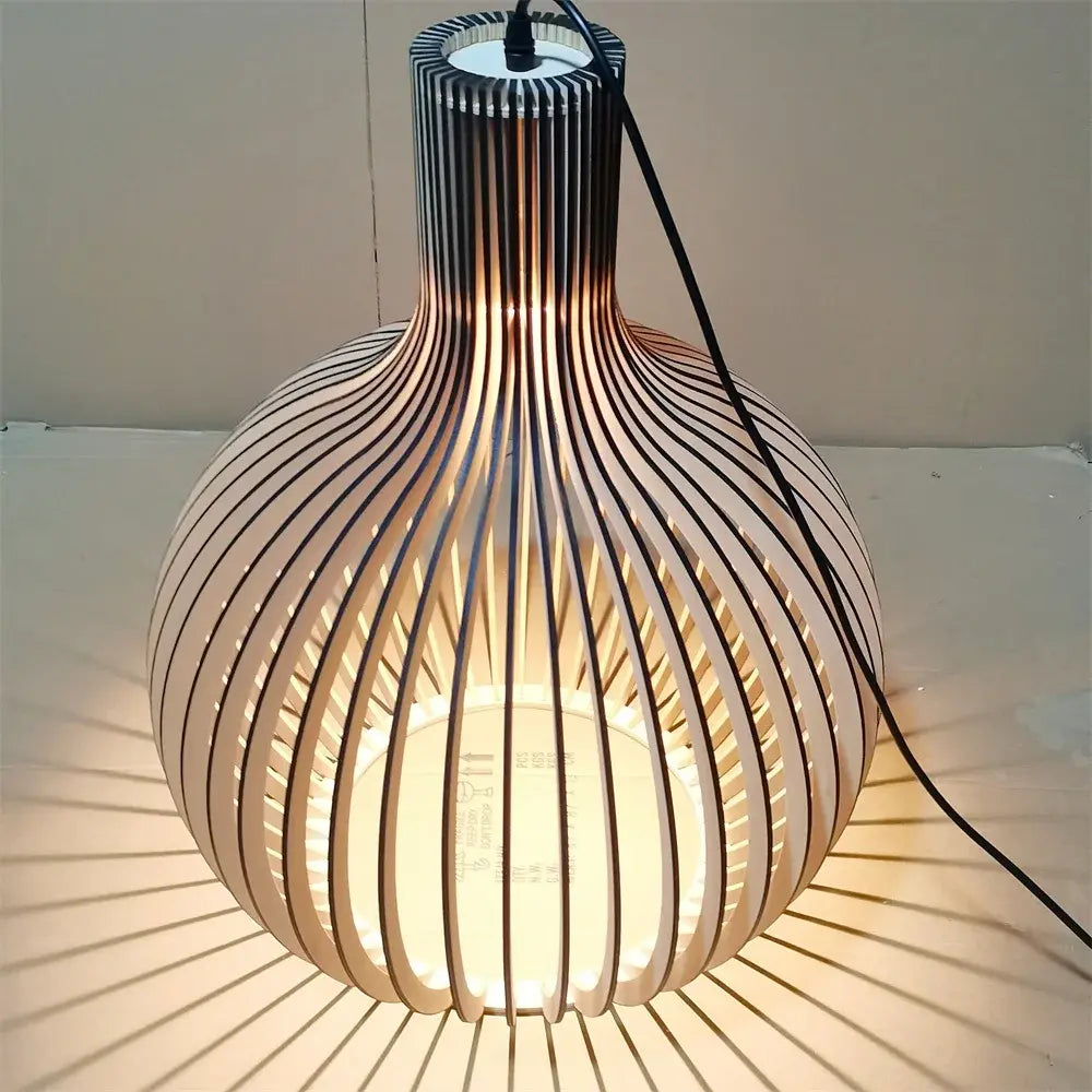 Zenthra Houten Hanglamp - Stijlvolle Hanglamp voor Eettafel, Woonkamer en Slaapkamer