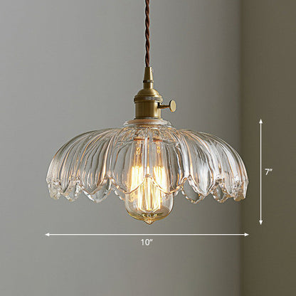 Zenthra Industriele Hanglamp Eettafel - Gegolfd glas Hanglamp