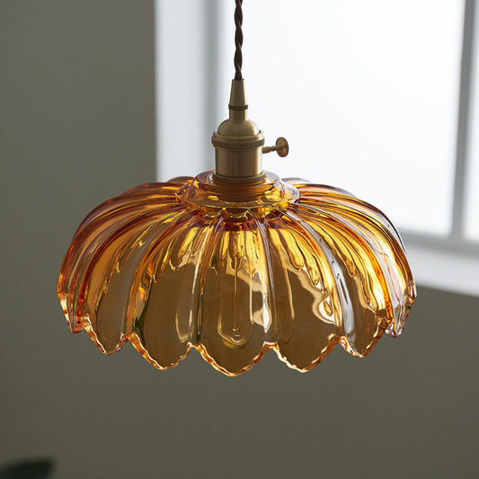 Zenthra Industriele Hanglamp Eettafel - Gegolfd glas Hanglamp