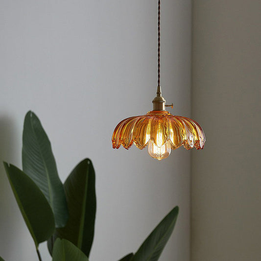 Zenthra Industriele Hanglamp Eettafel - Gegolfd glas Hanglamp