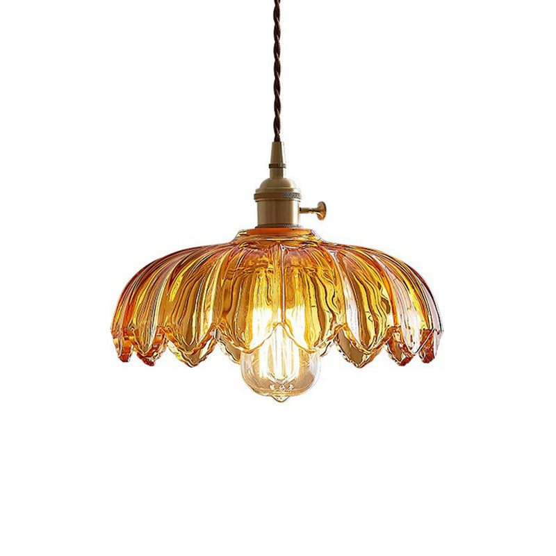 Zenthra Industriele Hanglamp Eettafel - Gegolfd glas Hanglamp