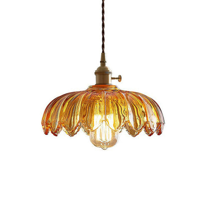 Zenthra Industriele Hanglamp Eettafel - Gegolfd glas Hanglamp