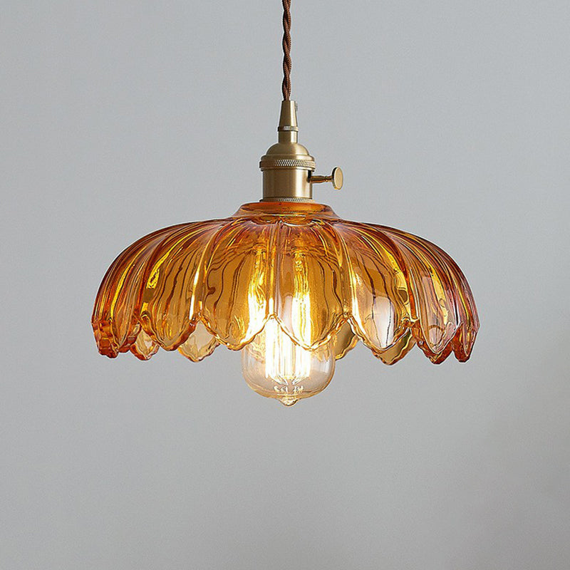 Zenthra Industriele Hanglamp Eettafel - Gegolfd glas Hanglamp