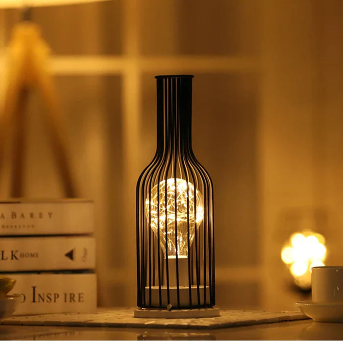 Zenthra Luxe Draadloze Tafellamp Zwart - Creëer een Warme, Stijlvolle Sfeer