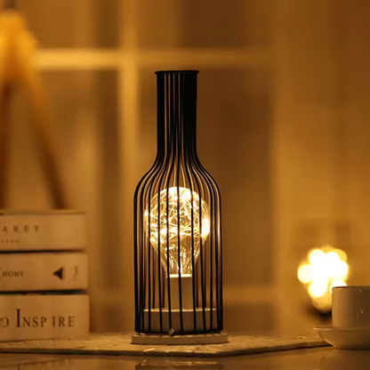 Zenthra Luxe Draadloze Tafellamp Zwart - Creëer een Warme, Stijlvolle Sfeer